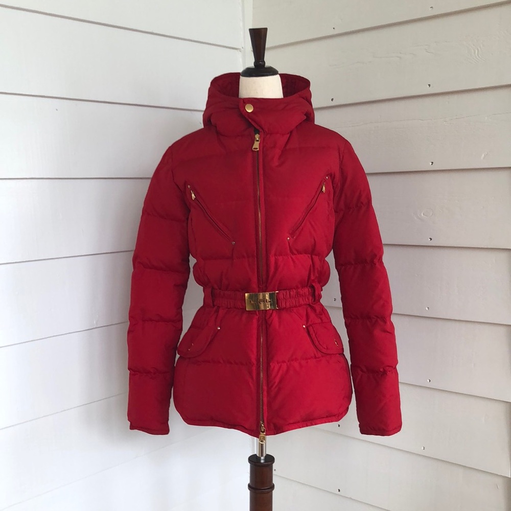 Lauren Ralph Lauren Puffer Jacket, Small, Red